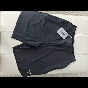 GYMSHARK FAKLOUT SHORTS BLACK MARL MEDIUM